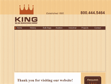 Tablet Screenshot of kingbag.com